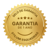 Etiqueta selo de garantia moderno em dourado